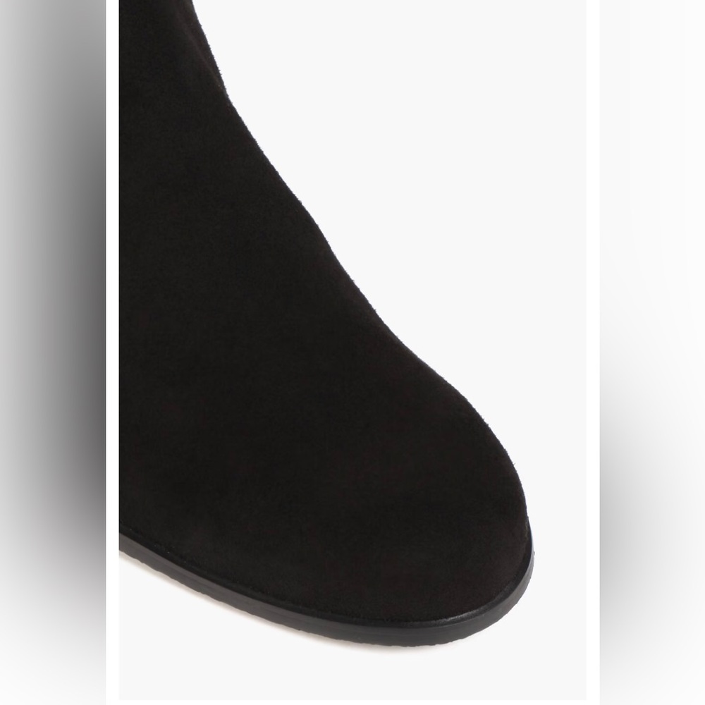 STUART WEITZMAN GILLIAN 60 CITY BOOT black Suede neoprene over the‎ knee boots - Picture 5 of 15